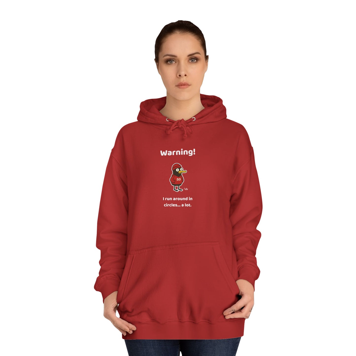 Running Milestone Hoodie | 5K 50 100 250 500 Distance Celebration With Funny Running in Circles Message
