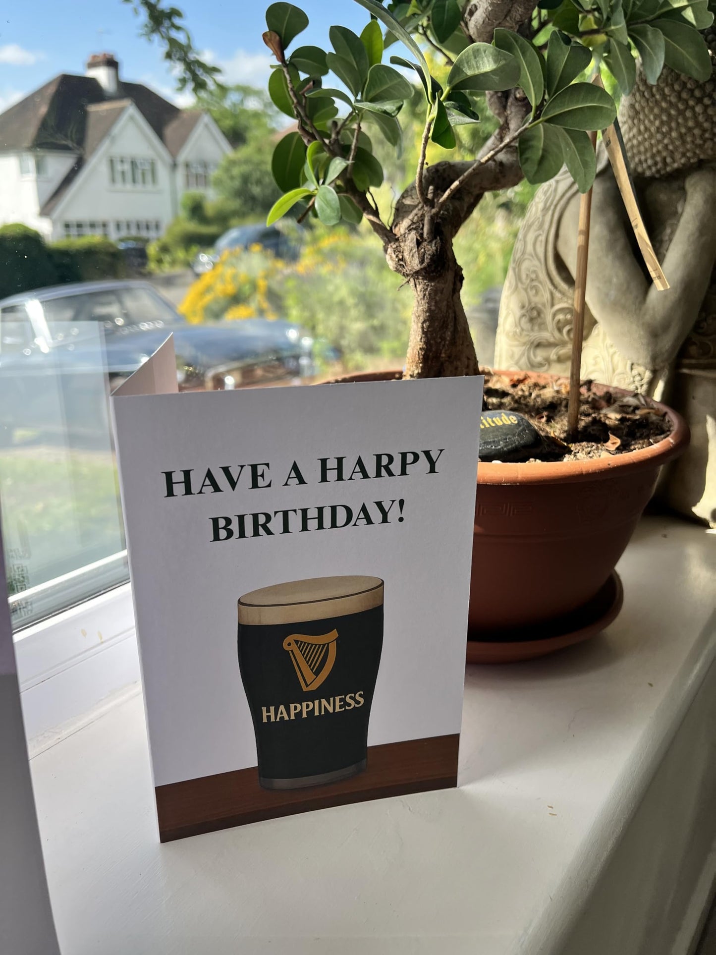 Harpy Birthday Card - Guinness Themed Birthday Card