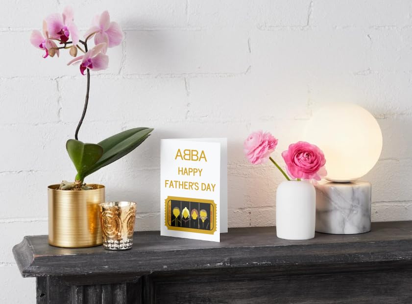 Abba Voyage Father's Day Ticket Themed Birthday Card with Voyage Ticket Style Insert