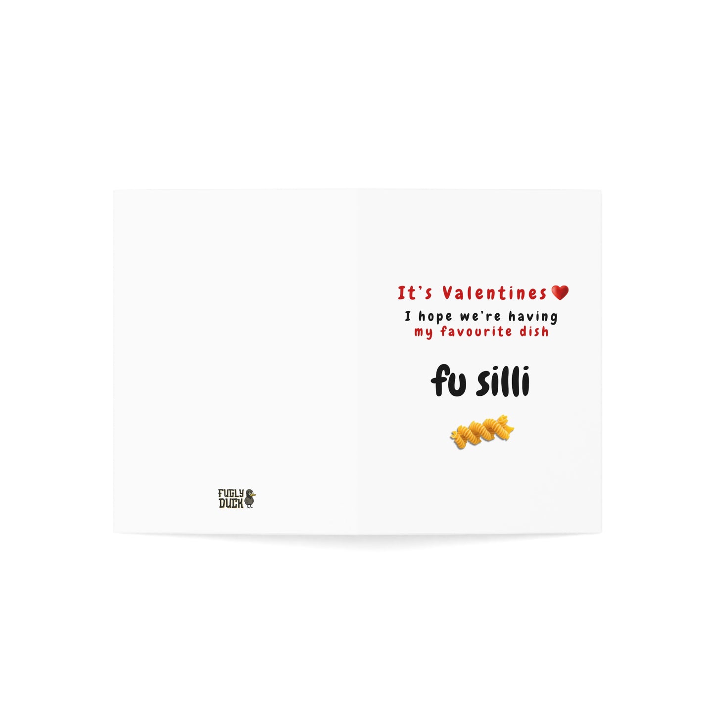 Funny Valentine’s Day Card | Naughty Fusilli | Cheeky Adult Humour | For Him or Her