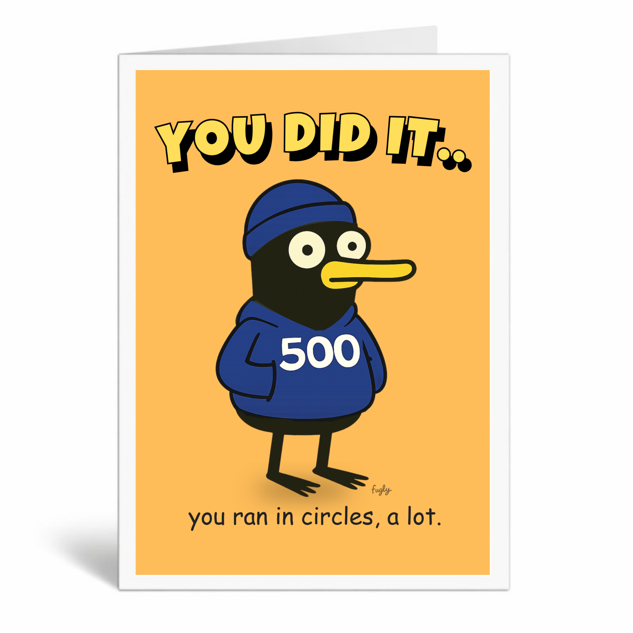 Fugly Duck running milestone cards