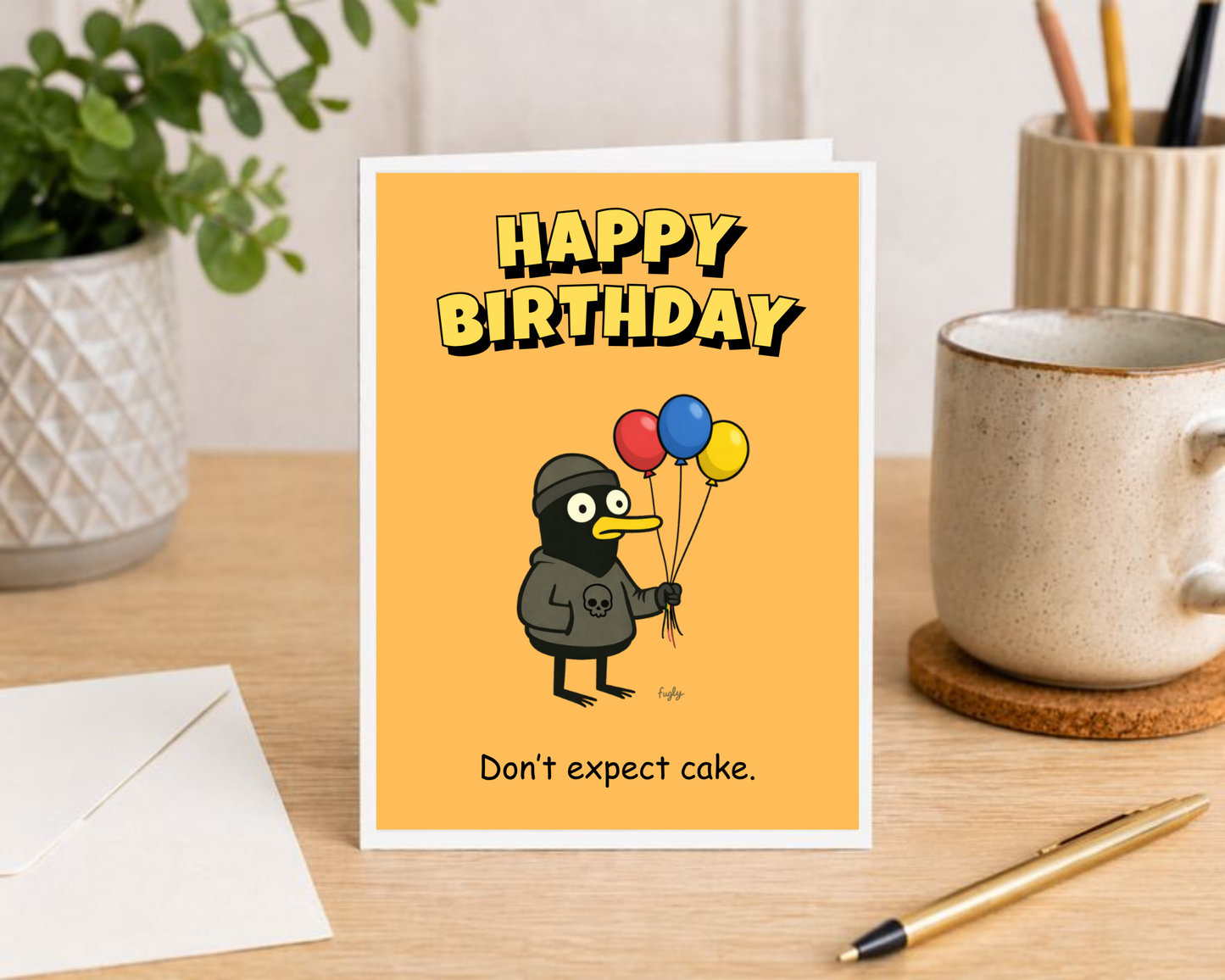Funny Birthday Card – Don’t Expect Cake