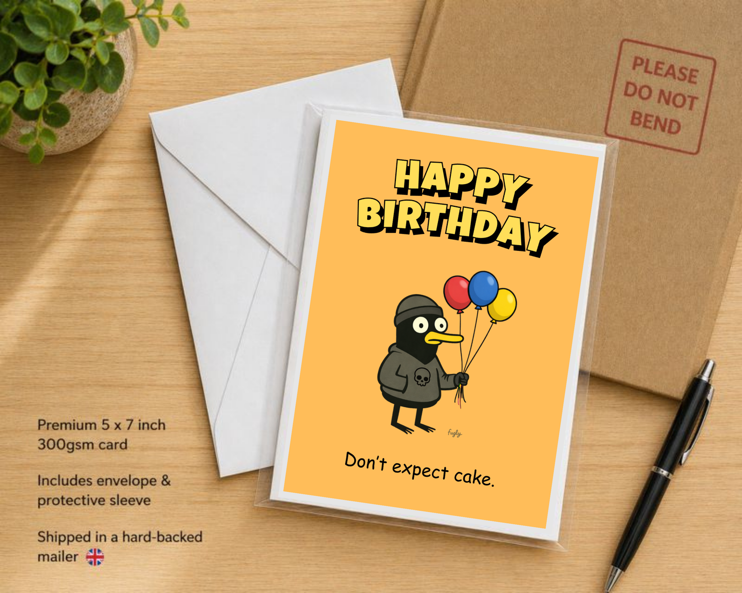 Funny Birthday Card – Don’t Expect Cake