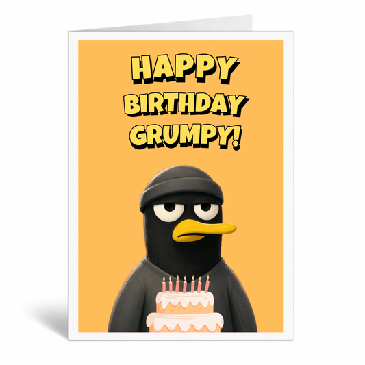 Funny Grumpy Birthday Card for Men – Large A5 Card for Dad, Husband or Grandad