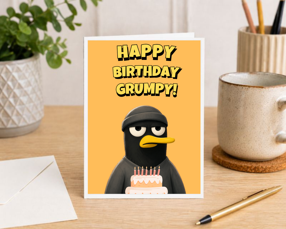 Funny Grumpy Birthday Card for Men – Large A5 Card for Dad, Husband or Grandad