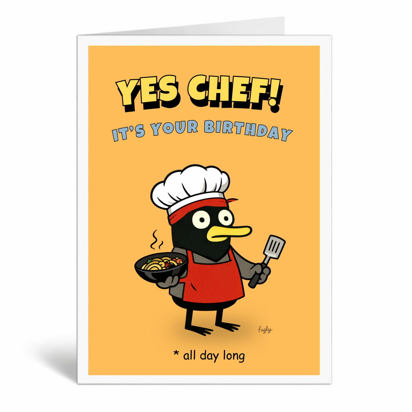 Funny Chef Birthday Card – Yes Chef