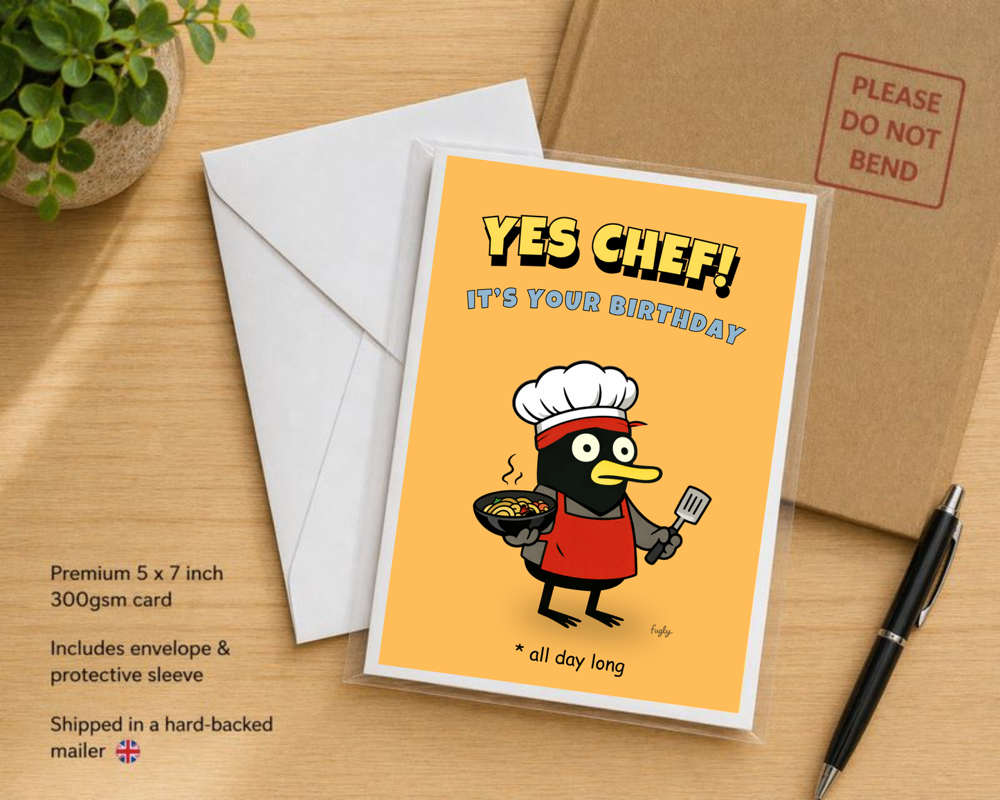 Funny Chef Birthday Card – Yes Chef