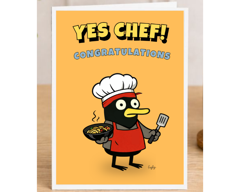 Funny Congratulations Card – Yes Chef