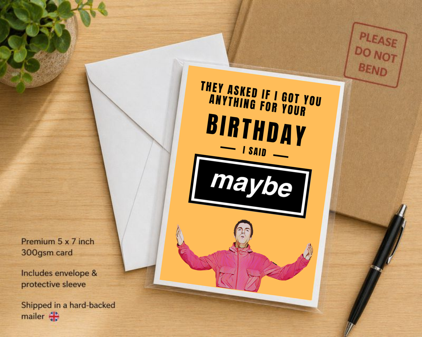 Oasis Birthday Card – Maybe