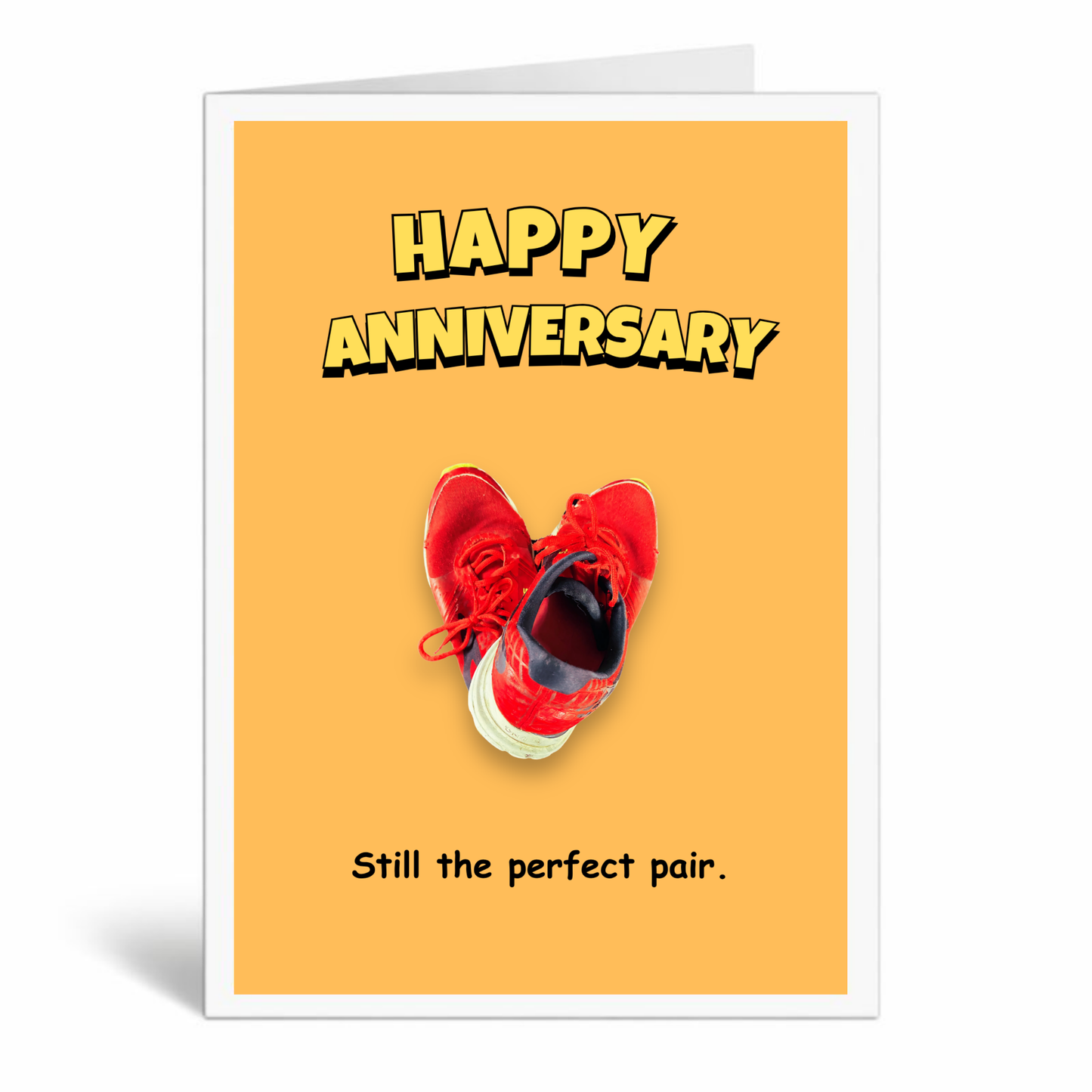 Funny Running Anniversary Card – Still the Perfect Pair