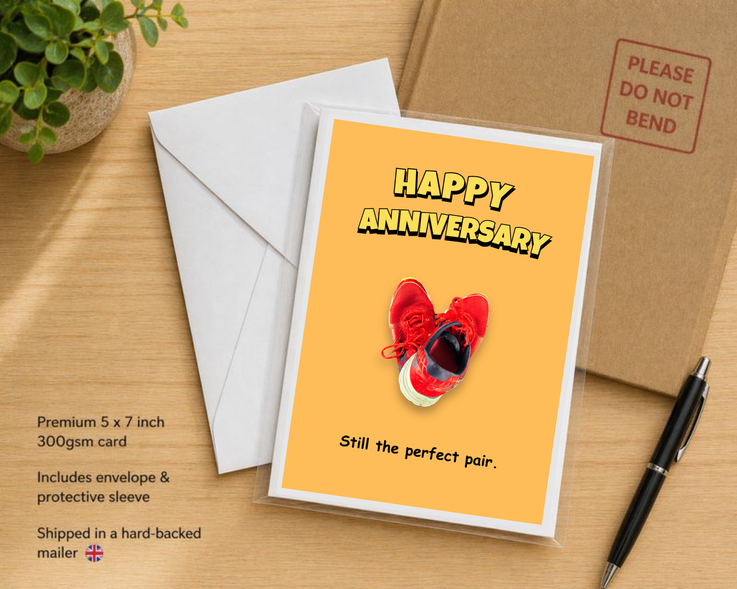 Funny Running Anniversary Card – Still the Perfect Pair
