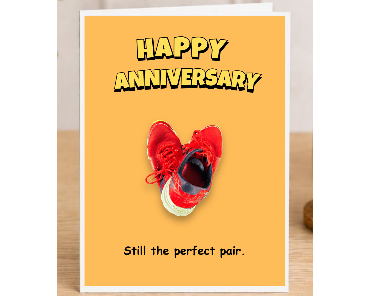 Funny Running Anniversary Card – Still the Perfect Pair