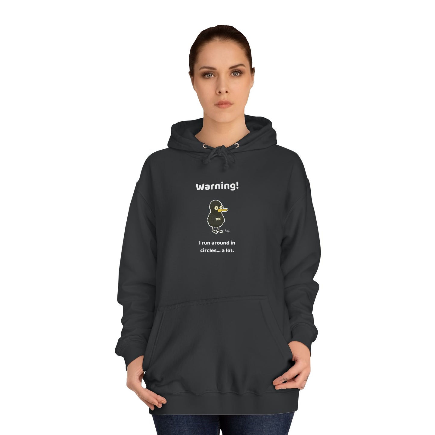 Running Milestone Hoodie | 5K 50 100 250 500 Distance Celebration With Funny Running in Circles Message