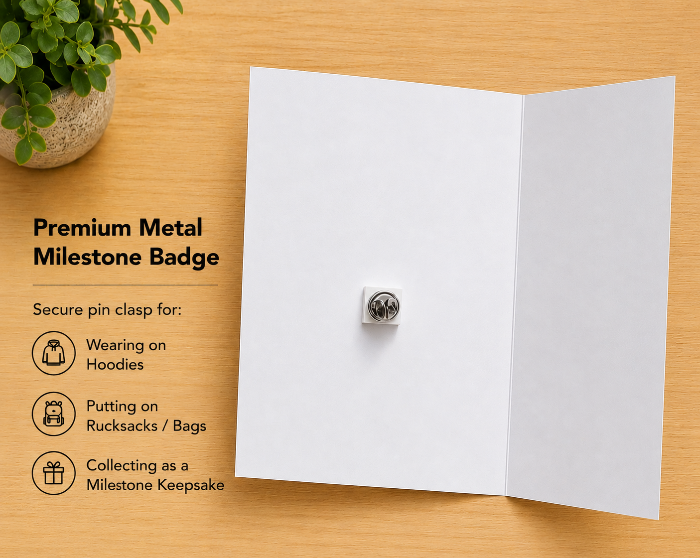 Running 500 Milestone Card with 25mm Badge
