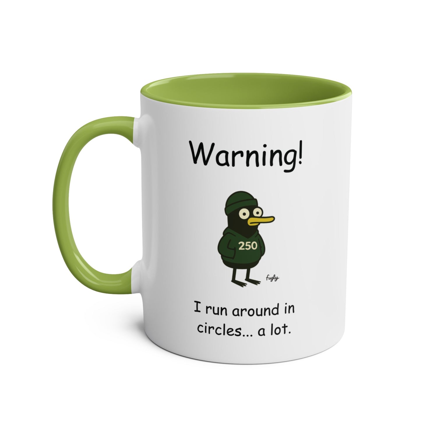 Running Milestone 50, 100, 250 Mug, Funny Runner's Gift, Two-Tone MIlestone Themed Mug