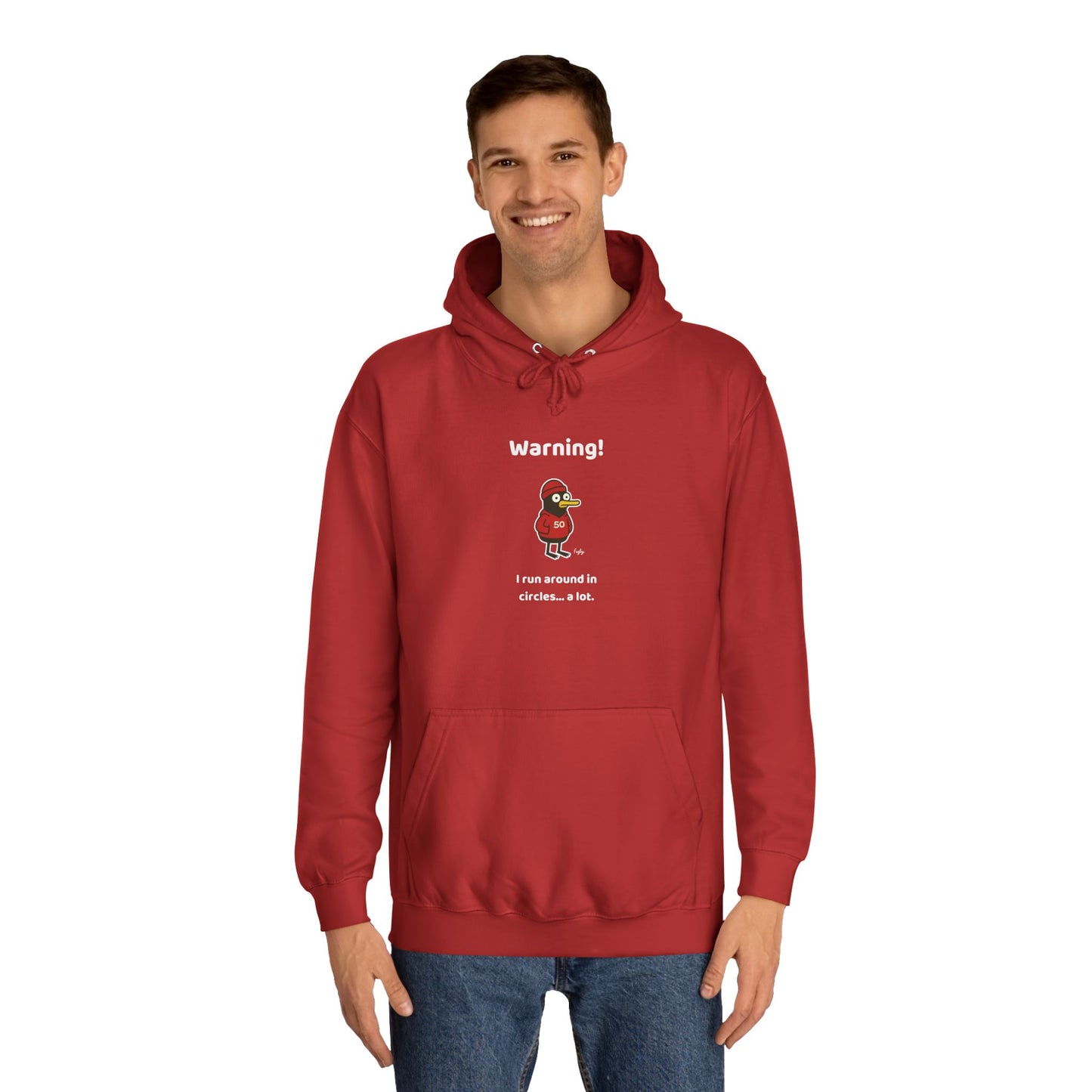 Running Milestone Hoodie | 5K 50 100 250 500 Distance Celebration With Funny Running in Circles Message