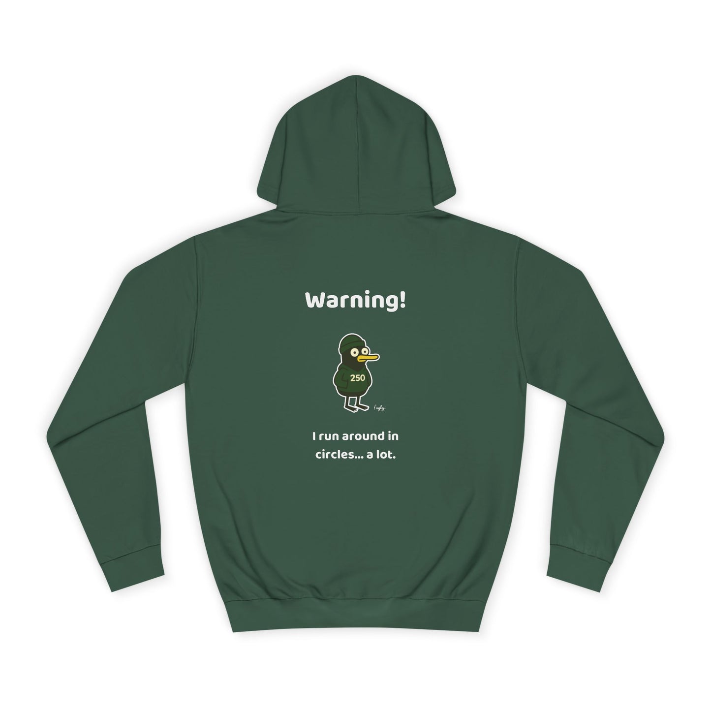 Running Milestone Hoodie | 5K 50 100 250 500 Distance Celebration With Funny Running in Circles Message