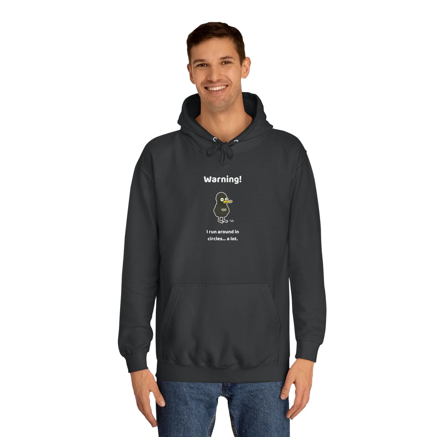 Running Milestone Hoodie | 5K 50 100 250 500 Distance Celebration With Funny Running in Circles Message