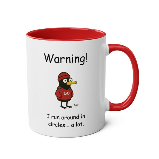 Running Milestone 50, 100, 250 Mug, Funny Runner's Gift, Two-Tone MIlestone Themed Mug