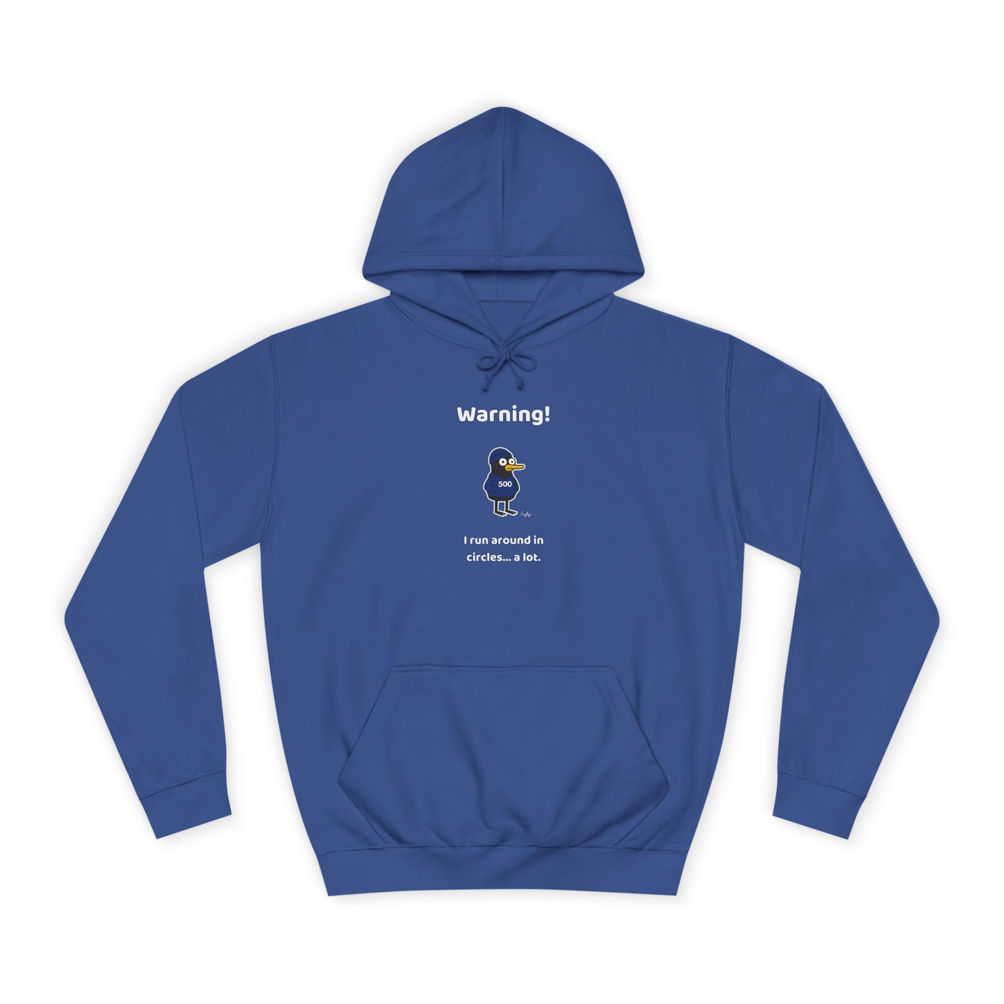 Running Milestone Hoodie | 5K 50 100 250 500 Distance Celebration With Funny Running in Circles Message