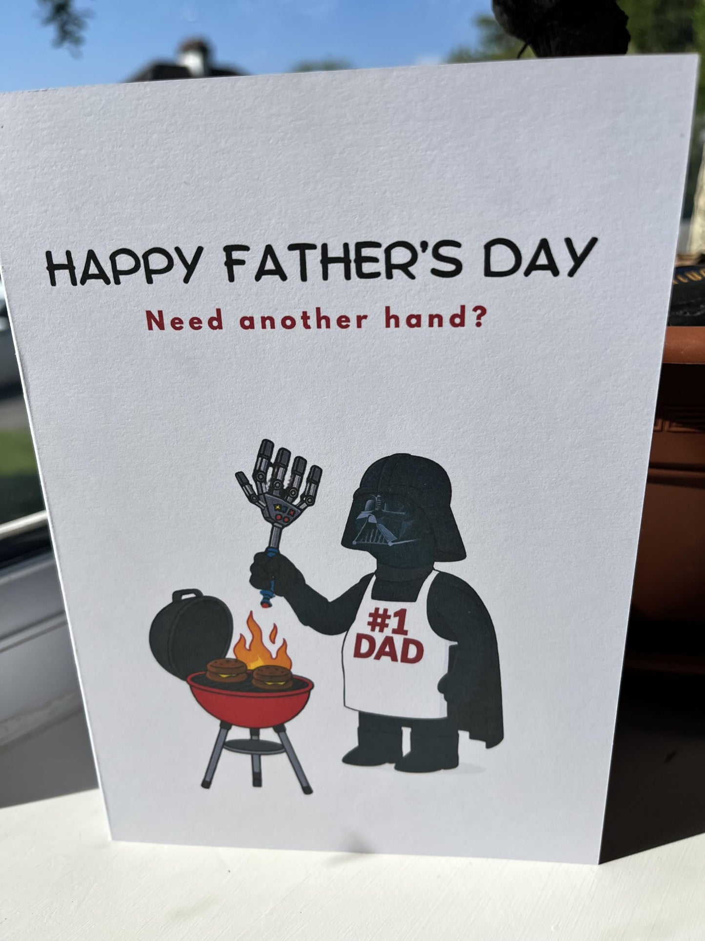 Daft Vader BBQ Fathers Day Card