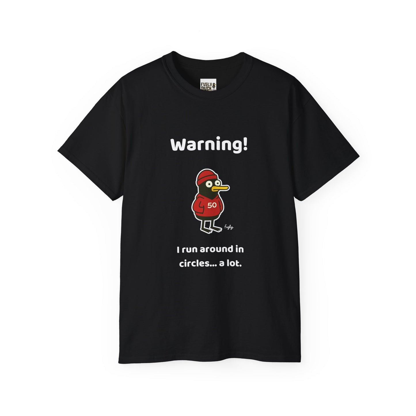 Running 50 Milestone T-Shirt - Funny 'Warning - I run in Circles.. a lot' Message