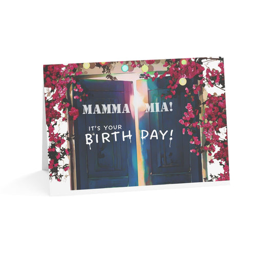Abba Mamma Mia Ticket Themed Birthday Card with Ticket Style Insert