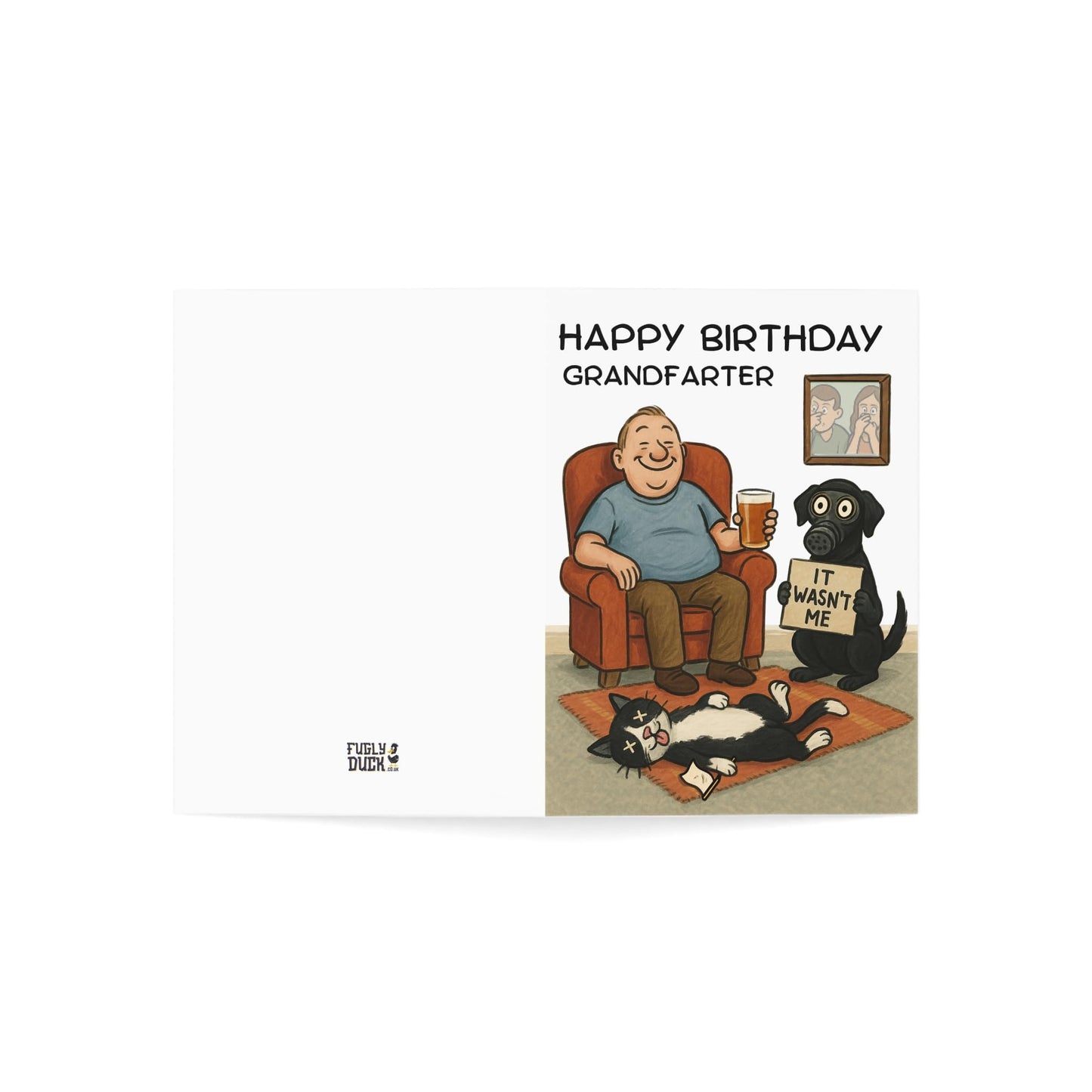 Funny Grandad Birthday Card - Funny Grandfarter Themed Birthday Card for Grandfather
