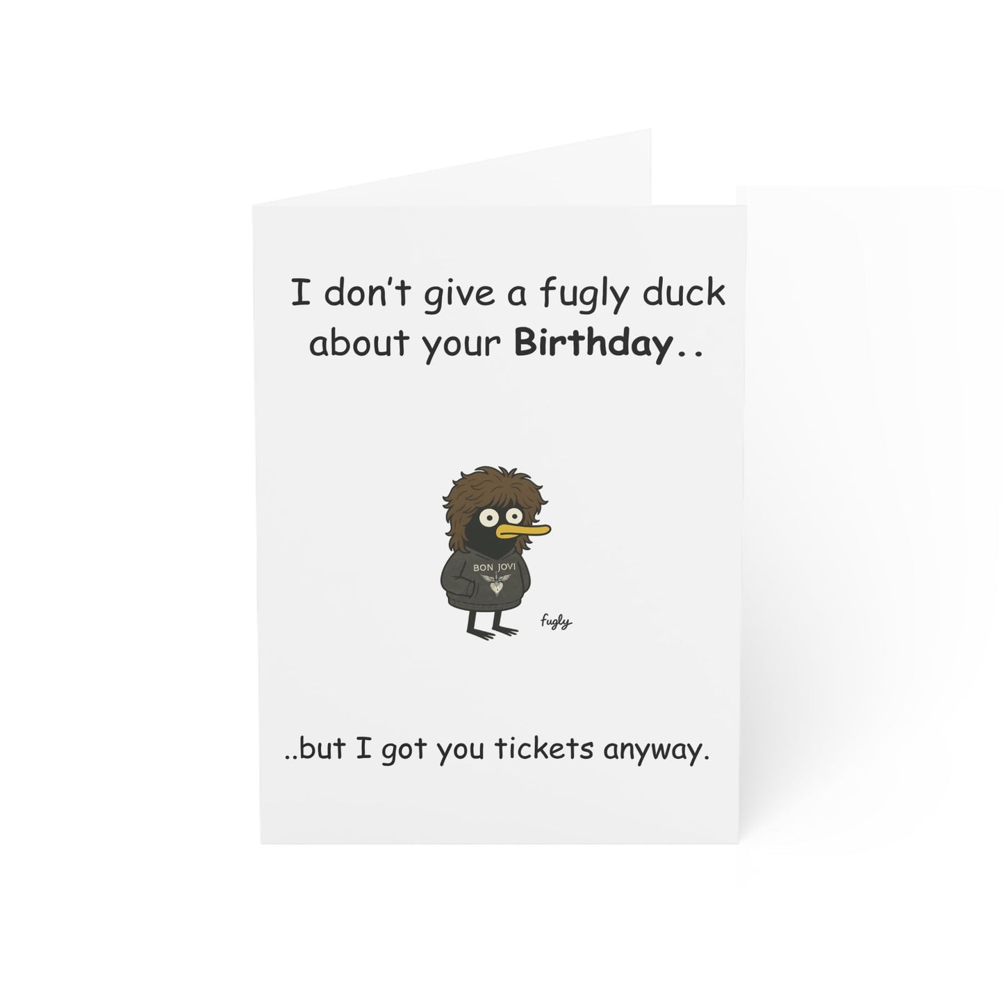 Bon Jovi Concert Birthday Card with Ticket Style Insert