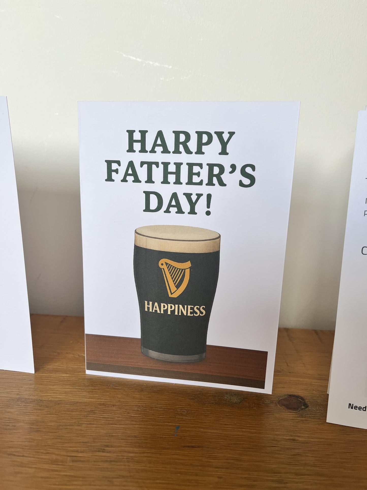 Harpy Father's Day Card - Father's Day Guinness Themed Card