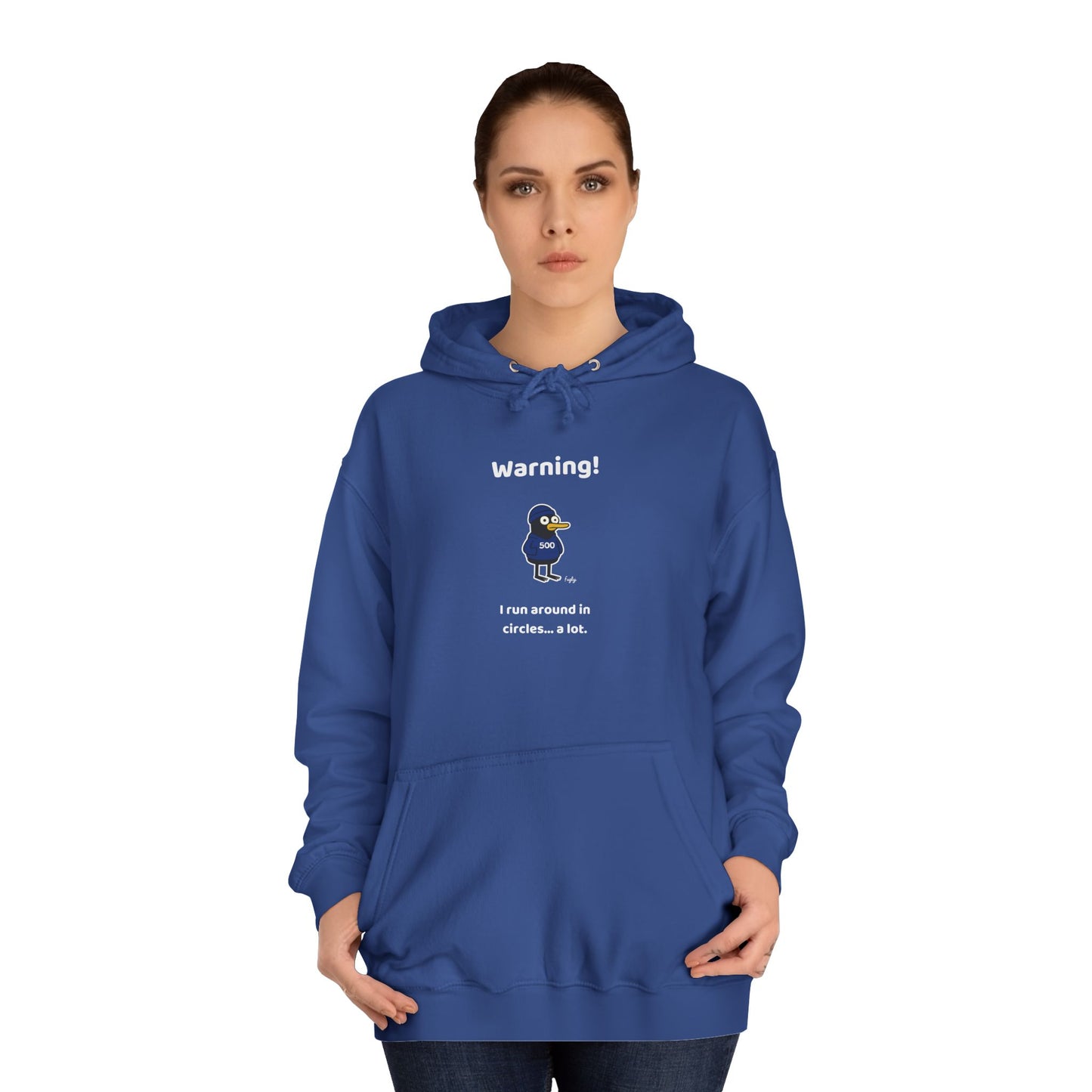 Running Milestone Hoodie | 5K 50 100 250 500 Distance Celebration With Funny Running in Circles Message