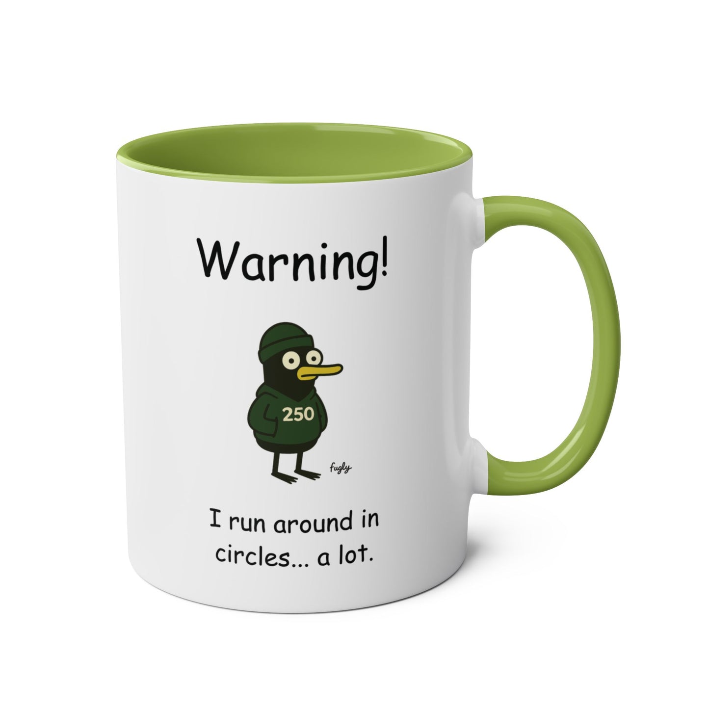 Running Milestone 50, 100, 250 Mug, Funny Runner's Gift, Two-Tone MIlestone Themed Mug