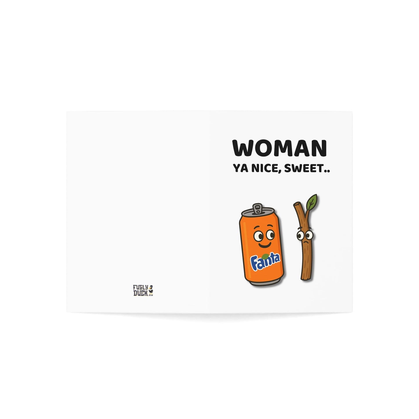 Fanta-Stick Greeting Card For Her - Blank inside for your own special message for Wife, Girlfriend, Best friend or Sister for Birthday, Anniversary or other Special Occasion.