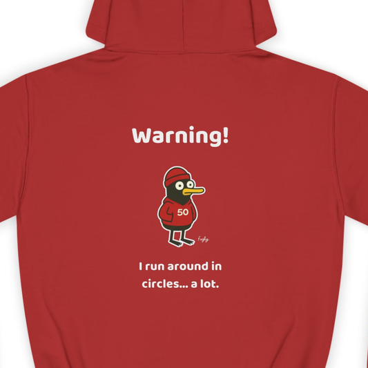 Running Milestone Hoodie | 5K 50 100 250 500 Distance Celebration With Funny Running in Circles Message