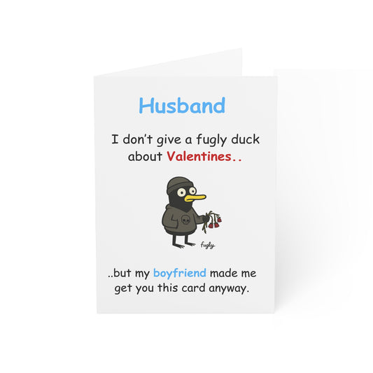 Cheeky Anti Valentines Card for Husband funny Message, Greeting Cards, Valentine's Day Humor (Copy)