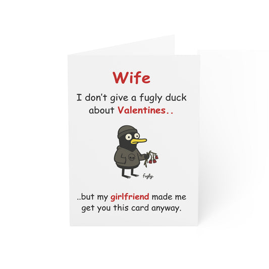 Cheeky Anti Valentines Card for Wife - Funny Message, Greeting Cards, Valentine's Day Humor