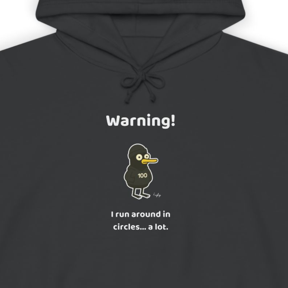 Running Milestone Hoodie | 5K 50 100 250 500 Distance Celebration With Funny Running in Circles Message