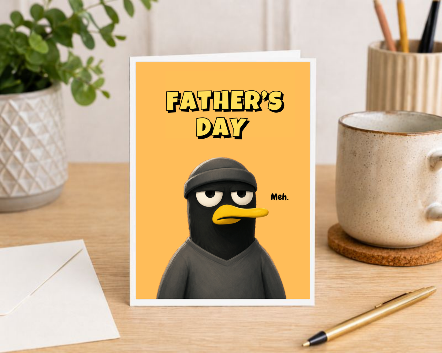 Funny Father’s Day Card – Father’s Day. Meh.