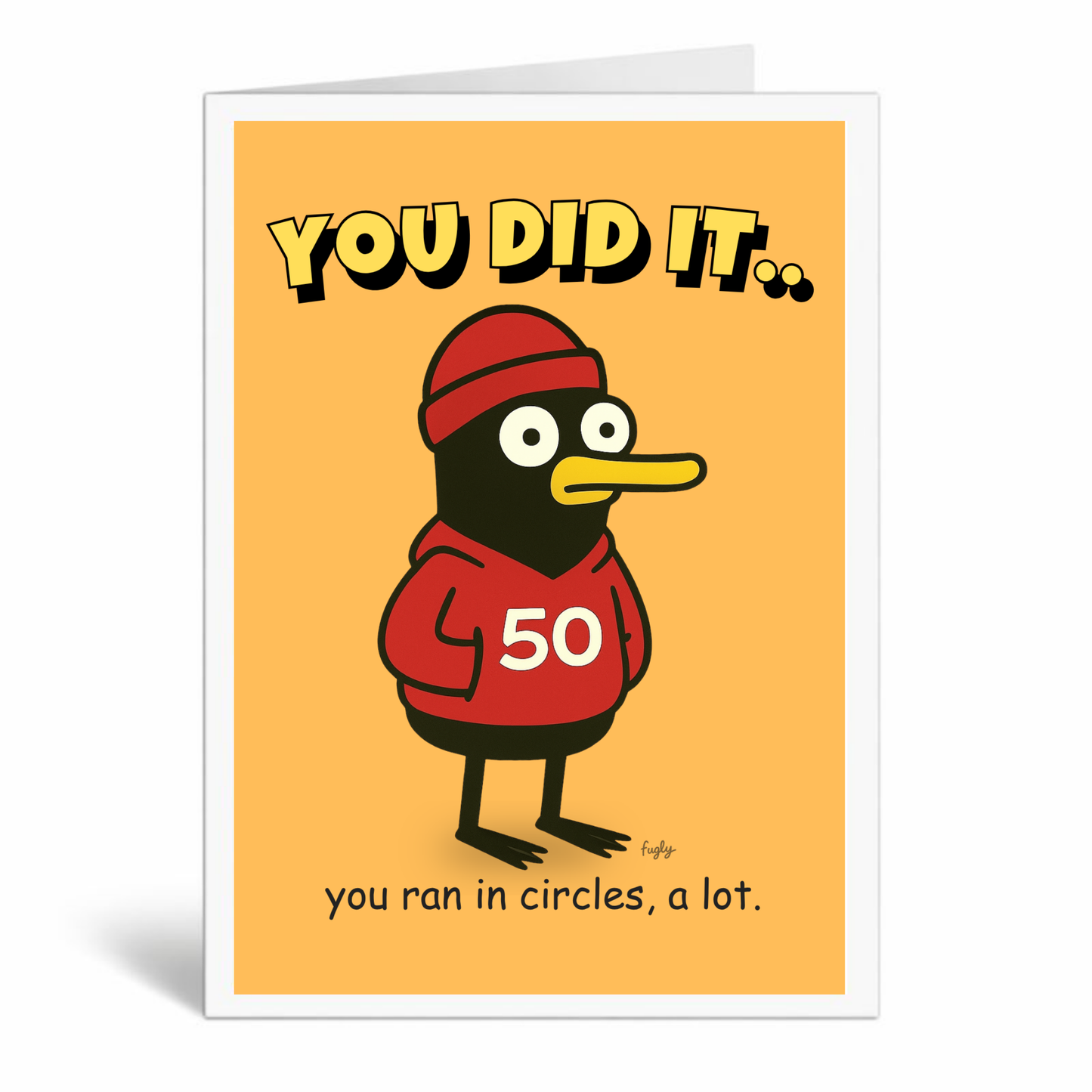Running 50 Milestone Card – You Ran in Circles, a Lot