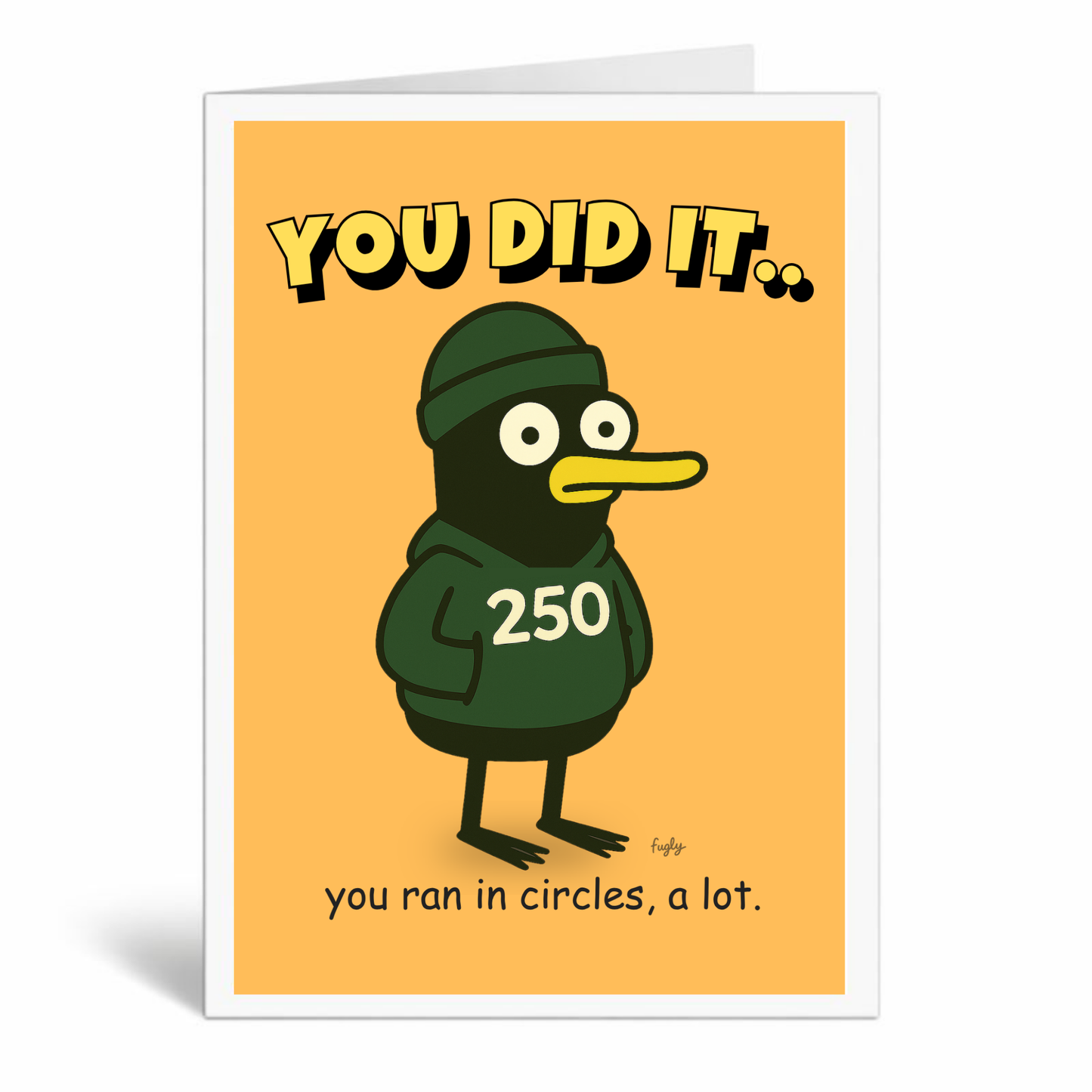 Running 250 Milestone Card – You Ran in Circles, a Lot