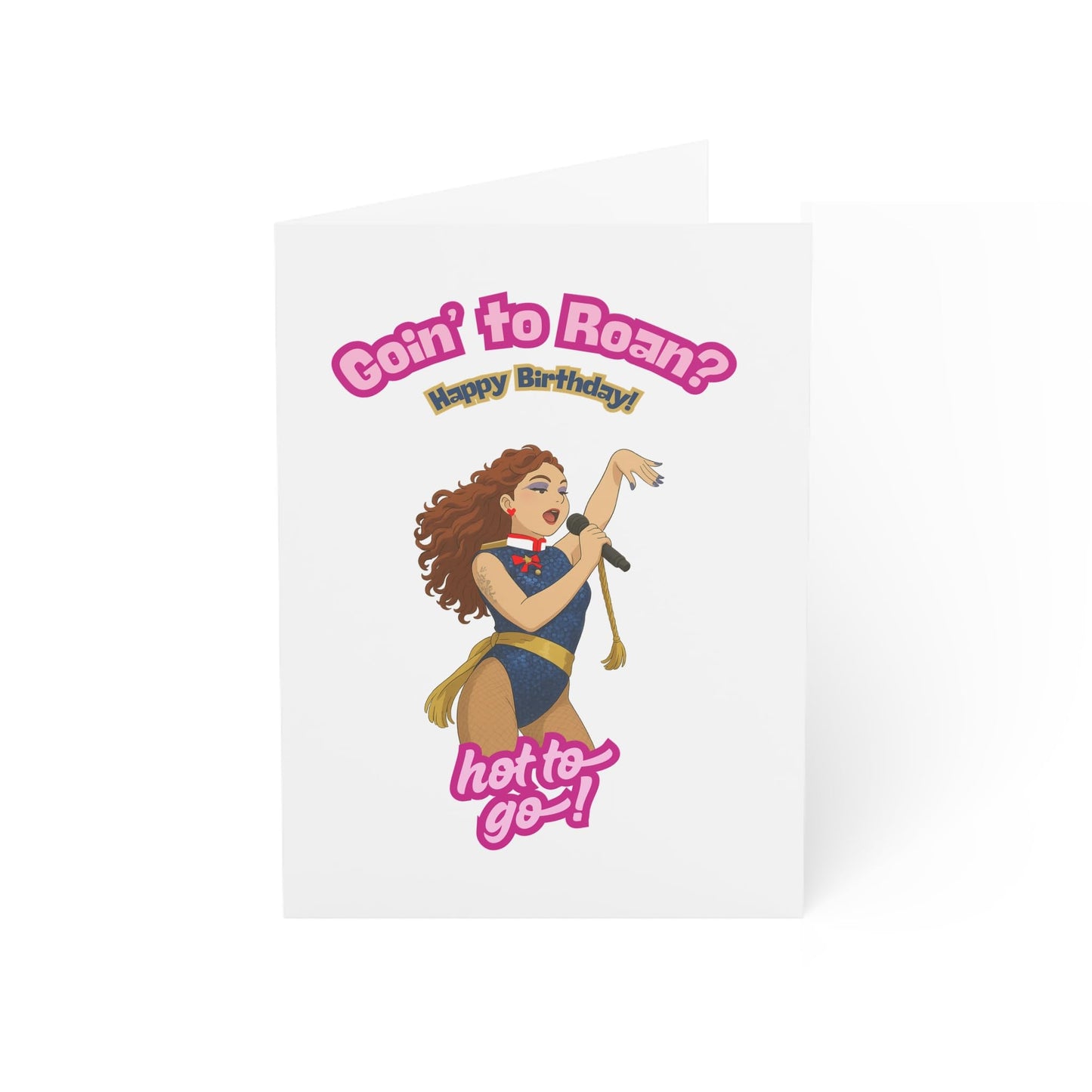 Chappell Roan Concert Themed Birthday Card with 'Hot to Go' Ticket Style Insert