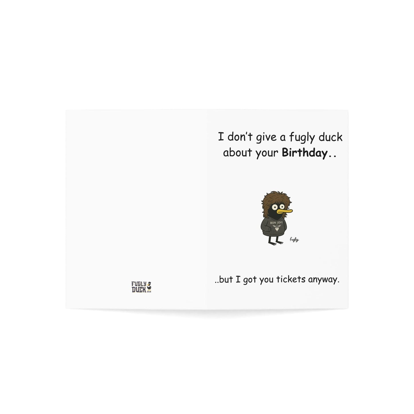 Bon Jovi Concert Birthday Card with Ticket Style Insert