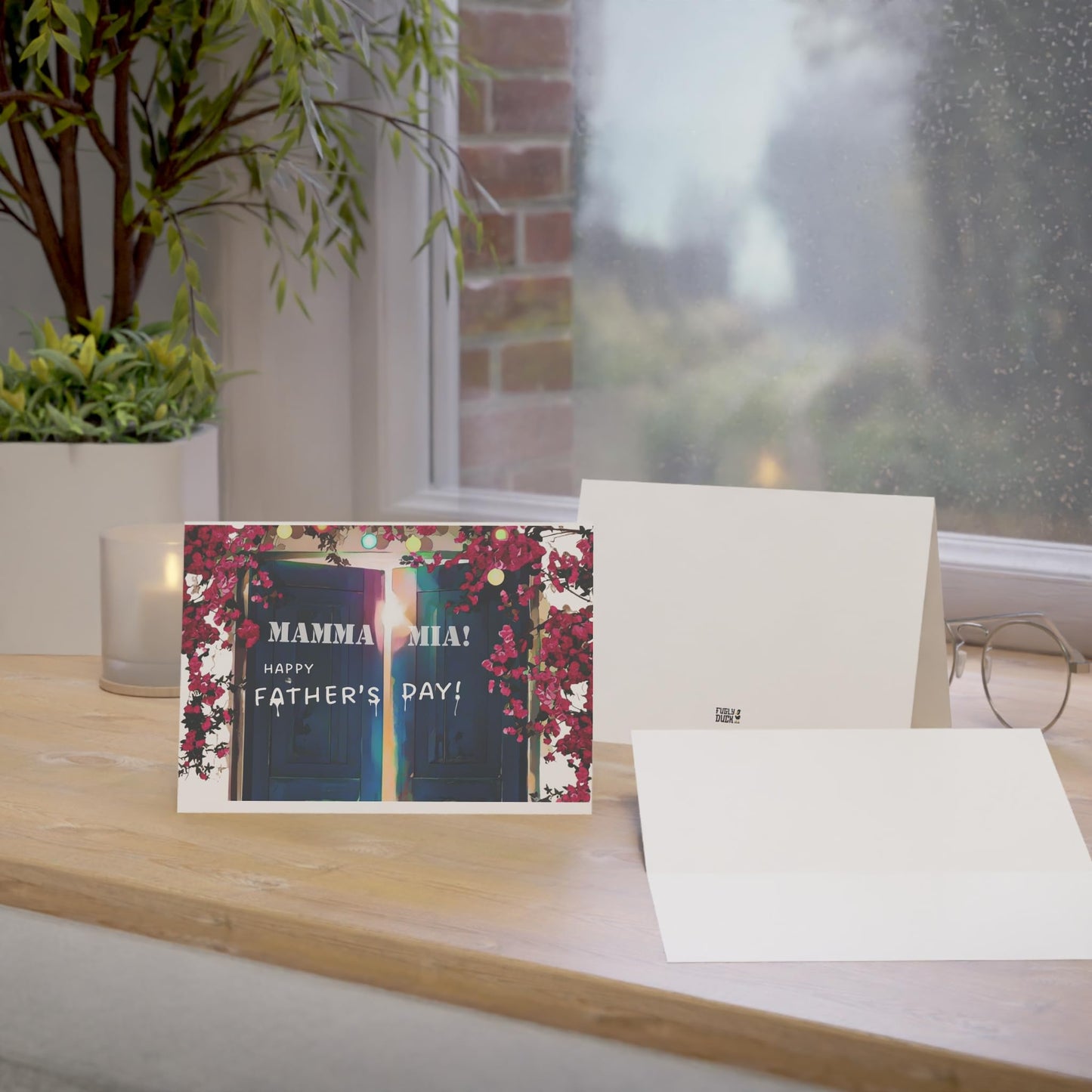 Abba Mamma Mia Father's Day Ticket Themed Birthday Card with Mamma Mia The Party Ticket Style Insert