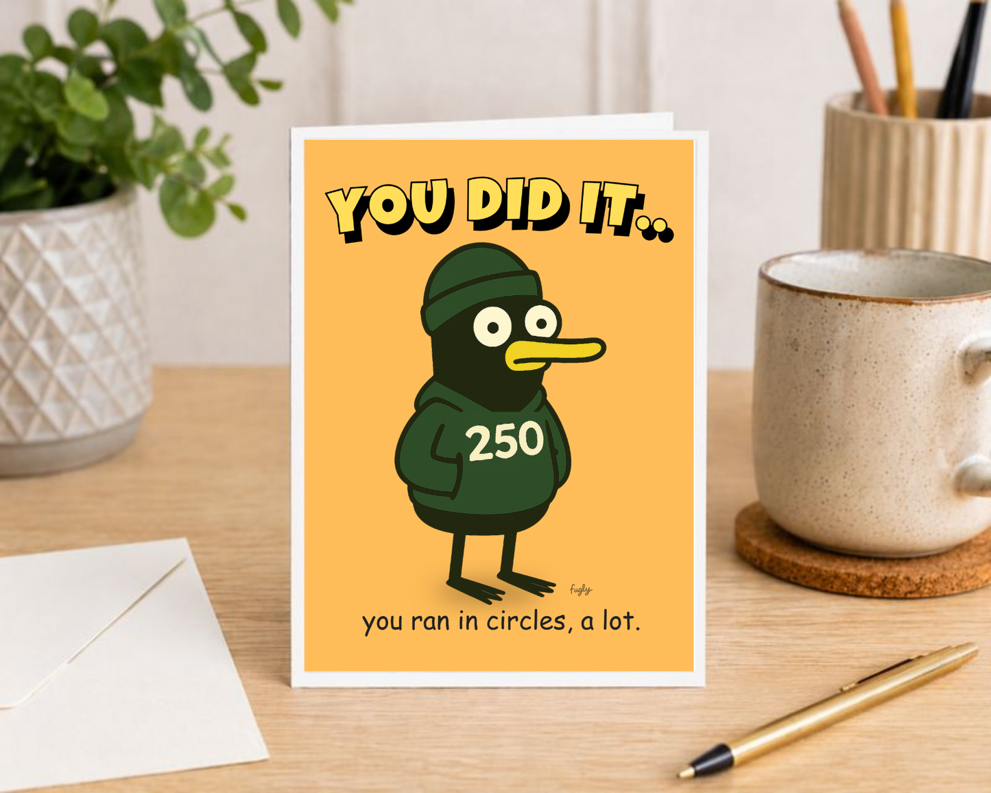 Running 250 Milestone Card – You Ran in Circles, a Lot